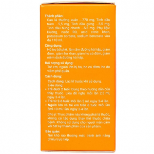 Trường Thọ - Siro Hobezut hỗ trợ giảm các triệu chứng ho, cảm (110ml) 3 Trường Thọ - 00001240 bezut 110ml 6219 5d25 l