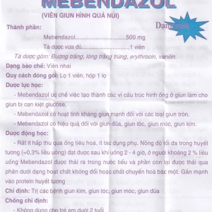 Trường Thọ - 00022092 mebendazol 500mg nam ha 1v giun nui 1627380560 ad030dacd4