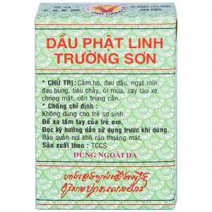 Trường Thọ - Dầu Phật Linh Trường Sơn điều trị cảm, ho, đau đầu, ngạt mũi, đau bụng (5ml) 2 Trường Thọ - 400002257 dau phat linh truong so