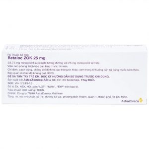 Trường Thọ - Thuốc Betaloc Zok 25mg AstraZeneca điều trị tăng huyết áp (14 viên) 1 Trường Thọ - IMG 0956 a65d6a0f9a