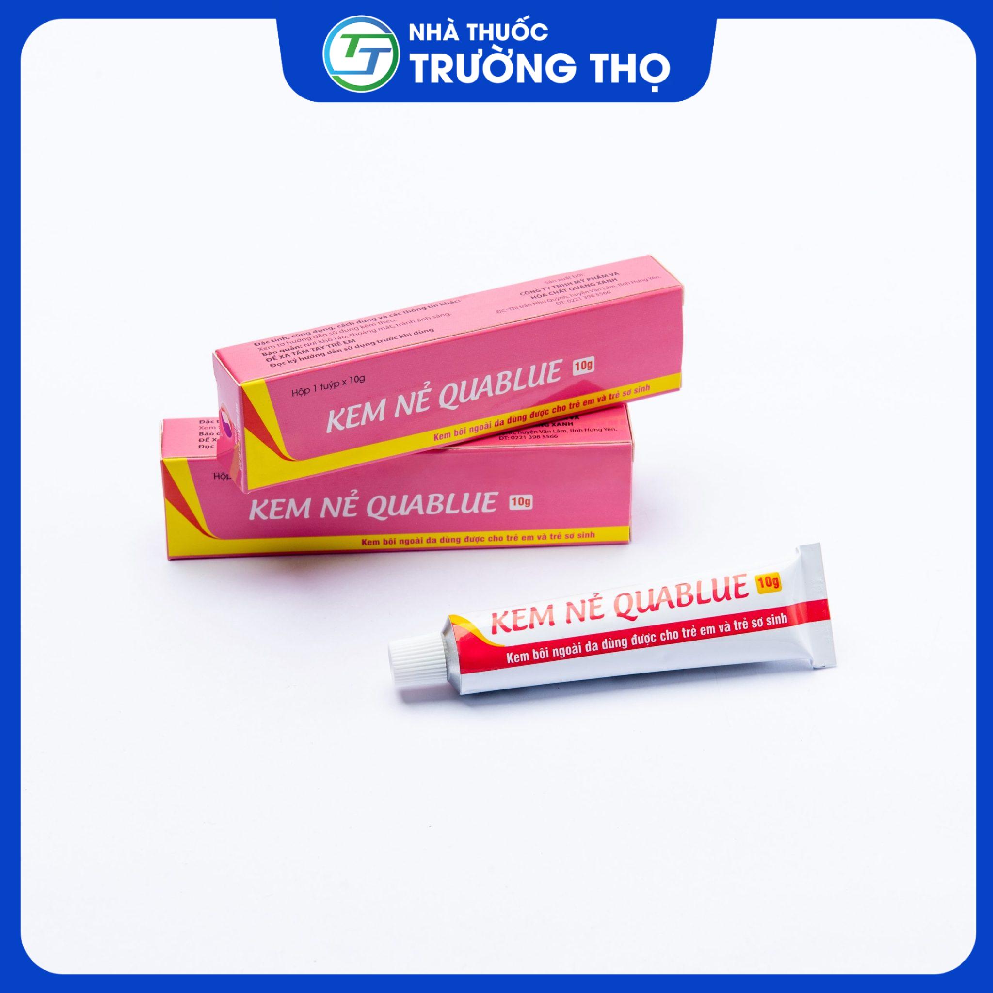 Kem-ne-Quablue-10g- Kem nẻ Quablue 10g đặc trị hiệu quả cho da khô, nứt nẻ