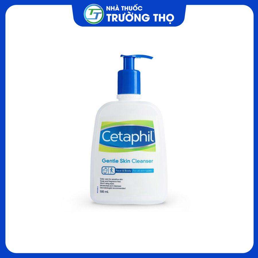 Sữa rửa mặt Cetaphil 500ml dịu nhẹ, cấp ẩm cho da