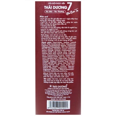 dầu gội TD 1 Trường Thọ - dau goi TD 1