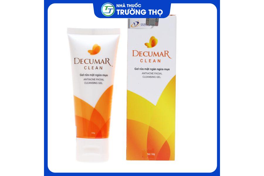 Decumar Clean - Sữa rửa mặt ngừa mụn tuýp 50g