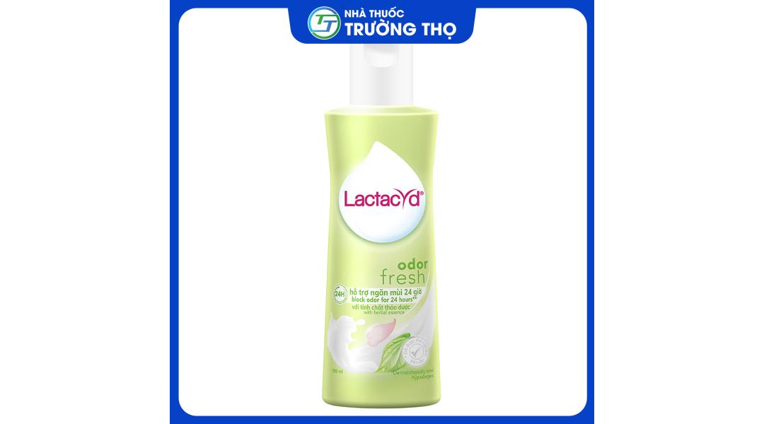 lactacyd-odor-fresh Dung dịch vệ sinh phụ nữ Lactacyd Odor Fresh 150ml