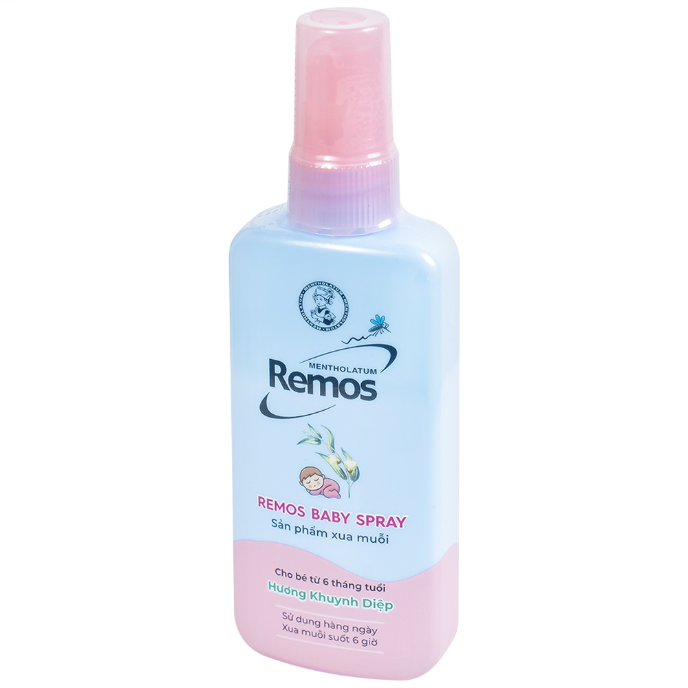 remos-baby-1 Xịt xua muỗi Remos hương Khuynh diệp xua muỗi suốt 6 giờ