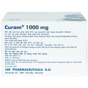 Trường Thọ - Thuốc Curam 1000mg Sandoz điều trị nhiễm khuẩn 1 Trường Thọ - 00017681 curam 1000mg sandoz 10x 2