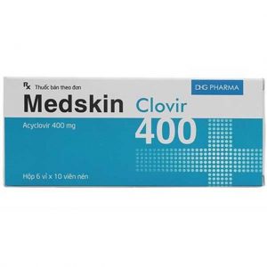 Trường Thọ - Thuốc Medskin Clovir 400 DHG Pharma điều trị nhiễm virus Herpes simplex 1 Trường Thọ - 00027726 medskin clovir 400 dhg 6x10 8265 60a4 large 3cec32b196