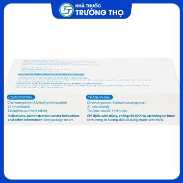 Alpha Chymotrypsine Choay 4 Trường Thọ - Alpha Chymotrypsine Choay 4