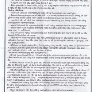 Trường Thọ - Thuốc Aspirin pH8 Mekophar giảm đau, hạ sốt 1 Trường Thọ - Aspirin2
