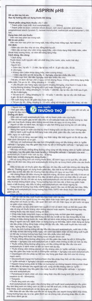 Aspirin2 Trường Thọ - Aspirin2
