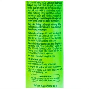 Trường Thọ - Sữa tắm gội Body And Hair Wash Lactacyd Baby Extra Milky 250ml 3 Trường Thọ - Body And Hair Wash1