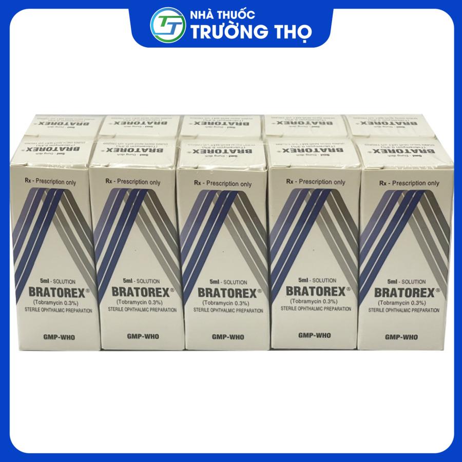 Bratorex 5ml. 2 Thuốc Bratorex - Điều trị các bệnh nhiễm khuẩn mắt