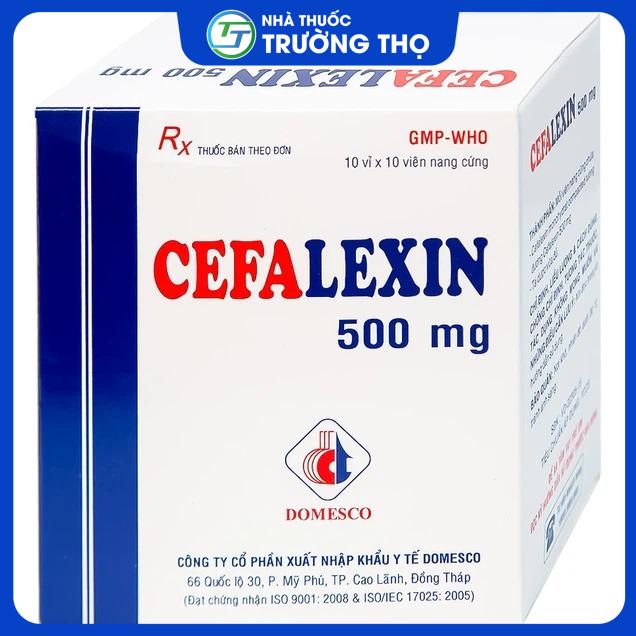 Cephalexin 500mg - Domesco Thuốc Cefalexin 500mg Domesco điều trị nhiễm khuẩn