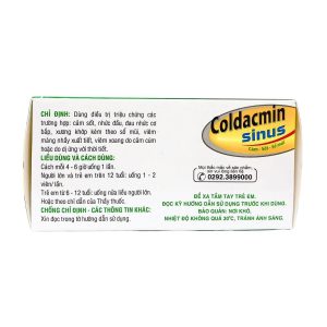 Trường Thọ - Thuốc Coldacmin Sinus DHG điều trị cảm sốt, nhức đầu 2 Trường Thọ - Coldacmin 1 1