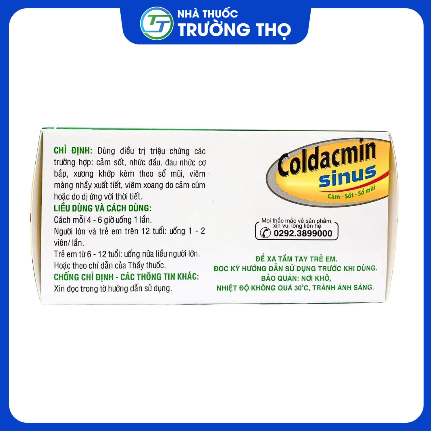Coldacmin 1 Trường Thọ - Coldacmin 1 1