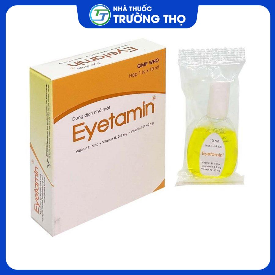 Thuốc nhỏ mắt Eyetamin cung cấp độ ẩm và dưỡng chất cho mắt, phòng ngừa các bệnh về mắt