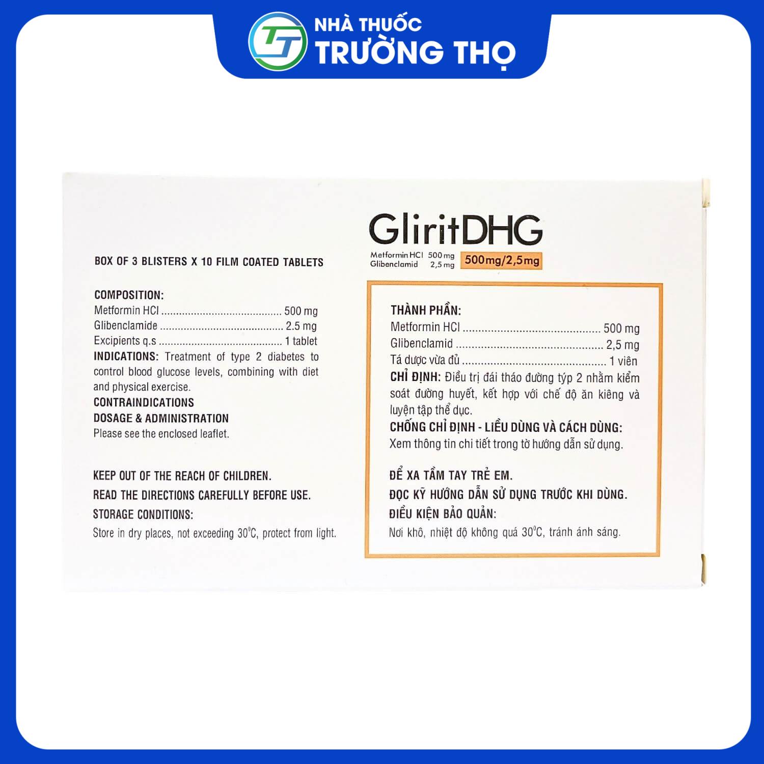 Glirit 500-2.5 2 Trường Thọ - Glirit 500 2.5 2
