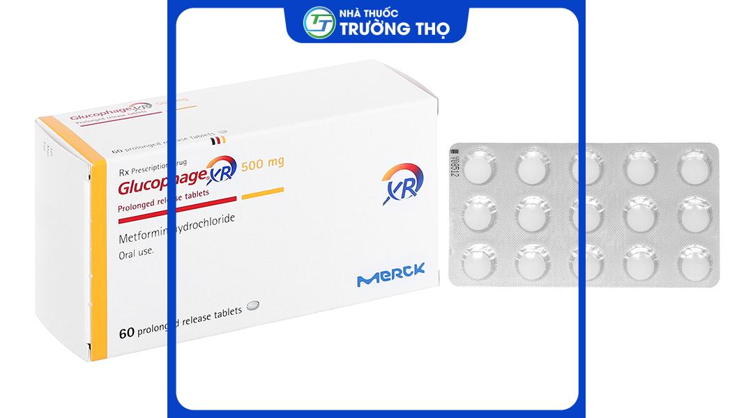 Glucophage XR 500mg 4 Trường Thọ - Glucophage XR 500mg 4