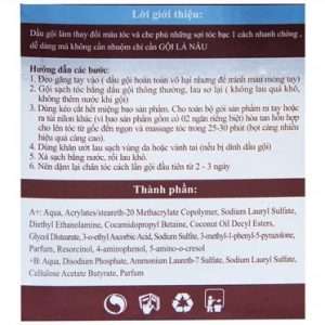 Trường Thọ - Gội là nâu Matrix (10 gói x 30ml) 3 Trường Thọ - Goi La Nau Matrix1