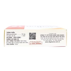 Trường Thọ - Thuốc kháng viêm Medlon 16 1 Trường Thọ - Medlon2