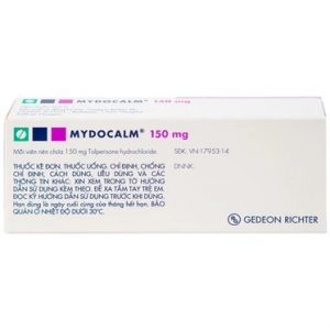 Trường Thọ - Viên nén Mydocalm 150 Gedeon điều trị sự tăng trương lực cơ xương 3 Trường Thọ - Mydocalm1