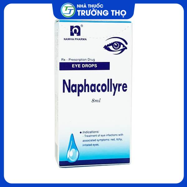 Naphacollyre 8ml Nam Hà. Thuốc nhỏ mắt Naphacollyre Nam Hà điều trị nhiễm khuẩn mắt