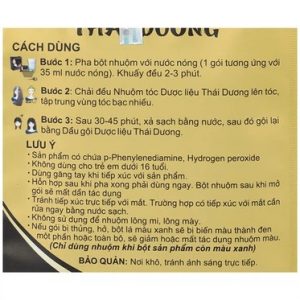 Trường Thọ - Nhuộm tóc dược liệu Thái Dương 4 Trường Thọ - Nhuom toc duoc lieu 1