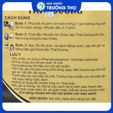 Nhuộm tóc dược liệu 1 Trường Thọ - Nhuom toc duoc lieu 1