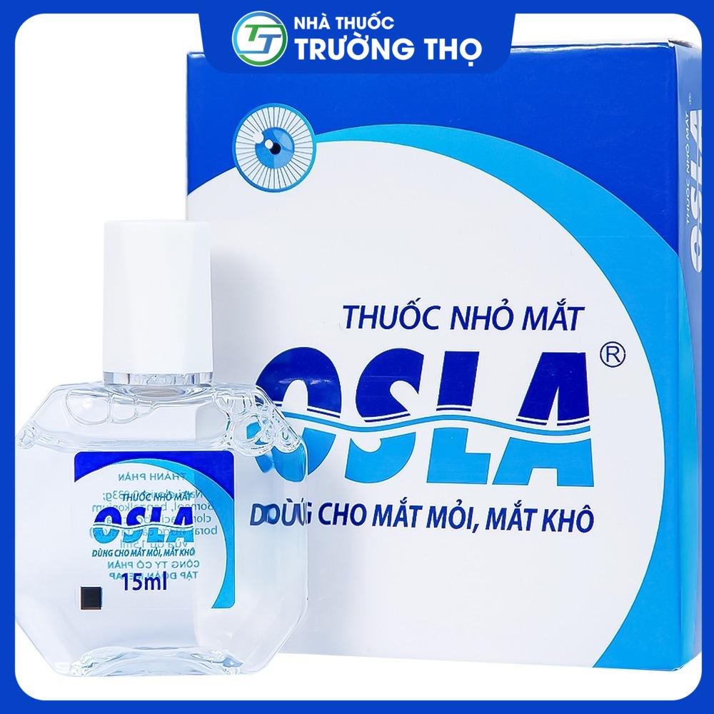 Osla 15ml Thuốc nhỏ mắt Osla Merap Group dùng cho mắt mỏi, mắt khô, ngứa mắt, khô rát mắt