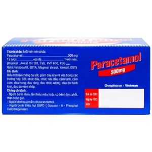 Trường Thọ - Thuốc Paracetamol 500mg Quapharco giảm đau nửa đầu, cảm lạnh, cảm cúm 3 Trường Thọ - Paracetamol QB2