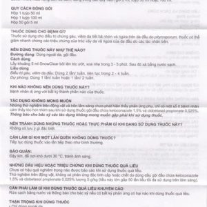 Trường Thọ - Hỗn dịch Snowclear Merap điều trị gàu, ngứa da đầu, diệt nấm 2 Trường Thọ - Snowclear1