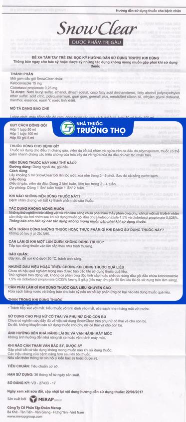 Snowclear1 Trường Thọ - Snowclear1