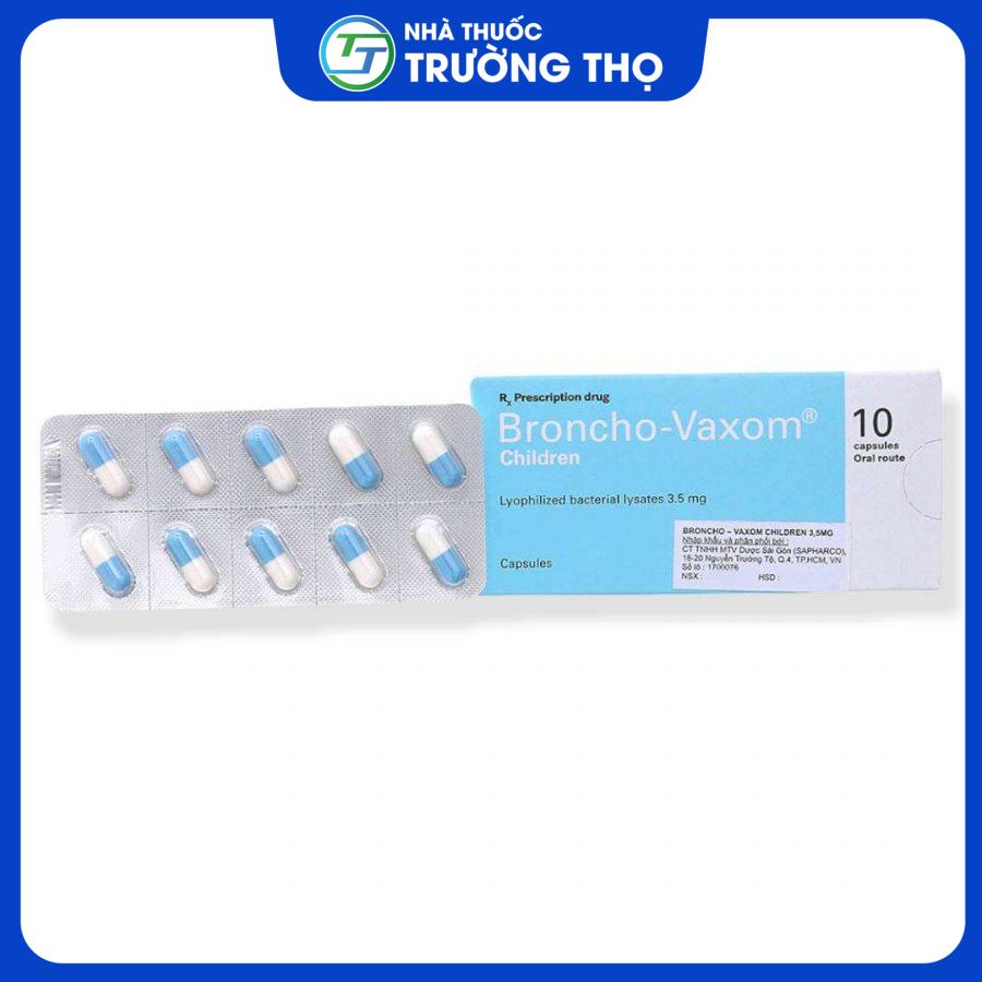 Trường Thọ - Thuoc tang cuong mien dich cho tre em Broncho Vaxom 3.5mg 2