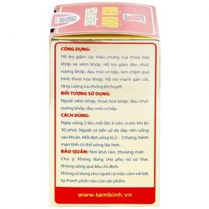 Trường Thọ - Viên khớp Tâm Bình hỗ trợ giảm các triệu chứng của thoái hóa khớp, viêm khớp 3 Trường Thọ - Vien khop Tam Binh 4