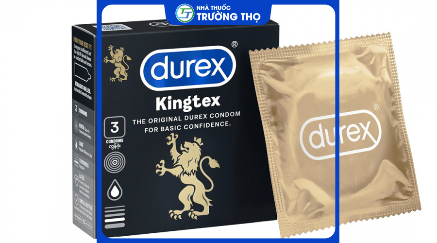 Bao cao su Durex Kingtex ôm sát, vừa vặn 49mm