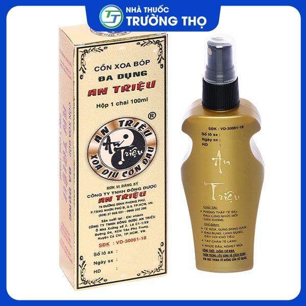 con-xoa-bop-an-trieu-100ml Cồn Xoa Bóp An Triệu 100ml hỗ trợ trị phong thấp, đau lưng