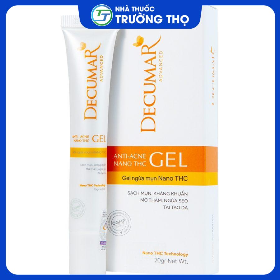 Decumar Gel 20g làm mờ các vết sẹo, vết thâm do mụn