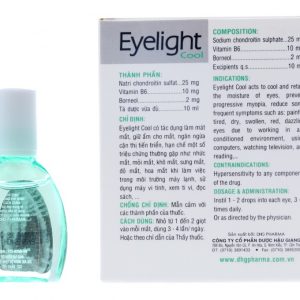 Trường Thọ - Thuốc nhỏ mắt Eyelight Cool DHG làm mát, giữ ẩm mắt, ngắn ngừa cận thị tiến triển 1 Thuốc nhỏ mắt Eyelight Cool DHG làm mát, giữ ẩm mắt, ngắn ngừa cận thị tiến triển (10ml)