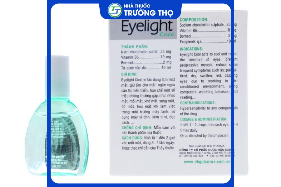Thuốc nhỏ mắt Eyelight Cool DHG làm mát, giữ ẩm mắt, ngắn ngừa cận thị tiến triển (10ml)