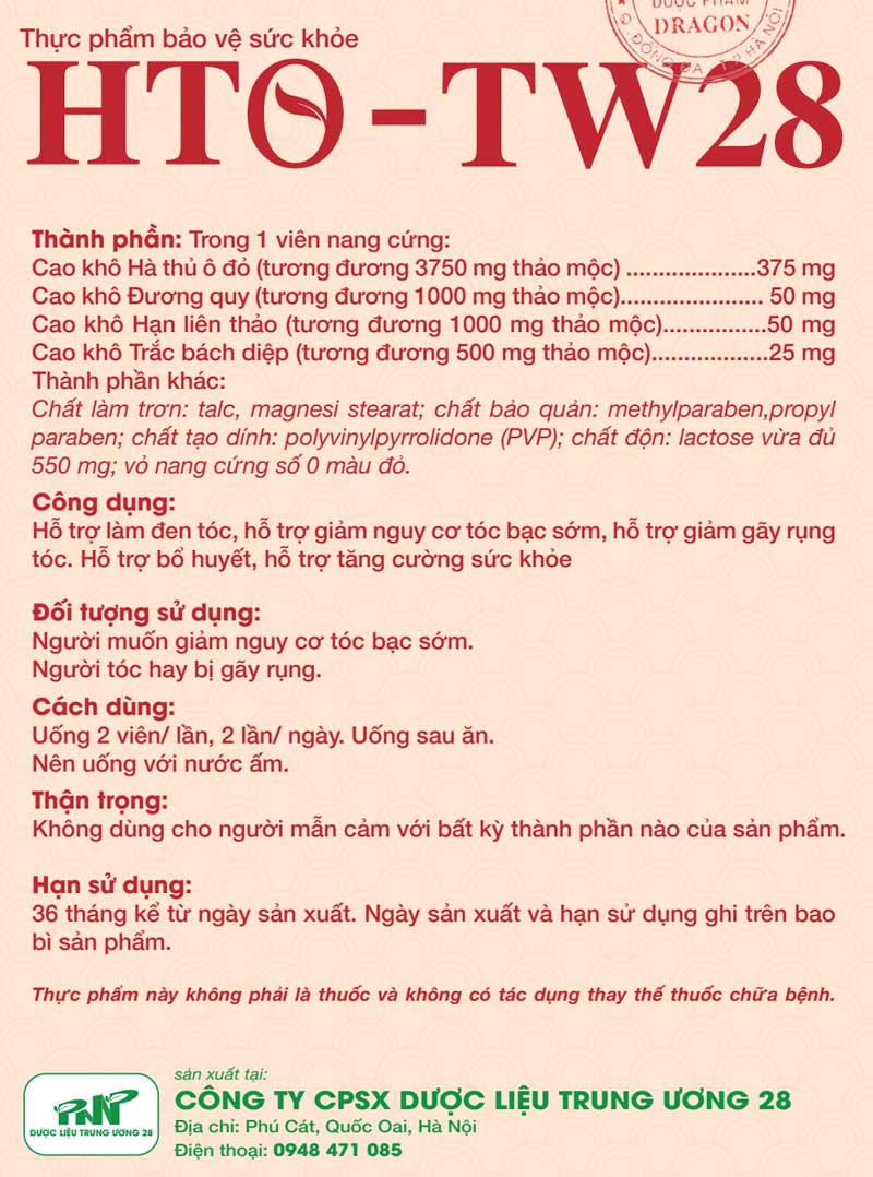 hto-tw28-hdsd Trường Thọ - hto tw28 hdsd