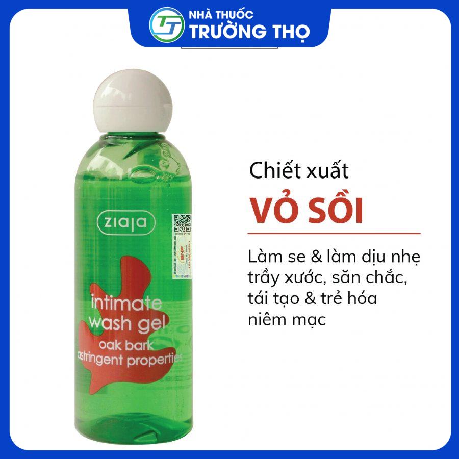 Dung dịch vệ sinh phụ nữ Intimate Vỏ sồi 200ml