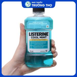listerine-cool-mint-250ml Listerine Cool Mint 250ml bảo vệ khoang miệng suốt 24h