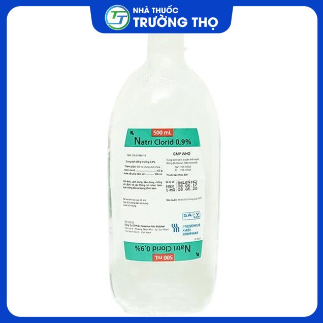 natriclorid_a7a4576217 Dịch truyền Natri Clorid 0.9% Bidiphar bổ sung natri chloride và nước (500ml)