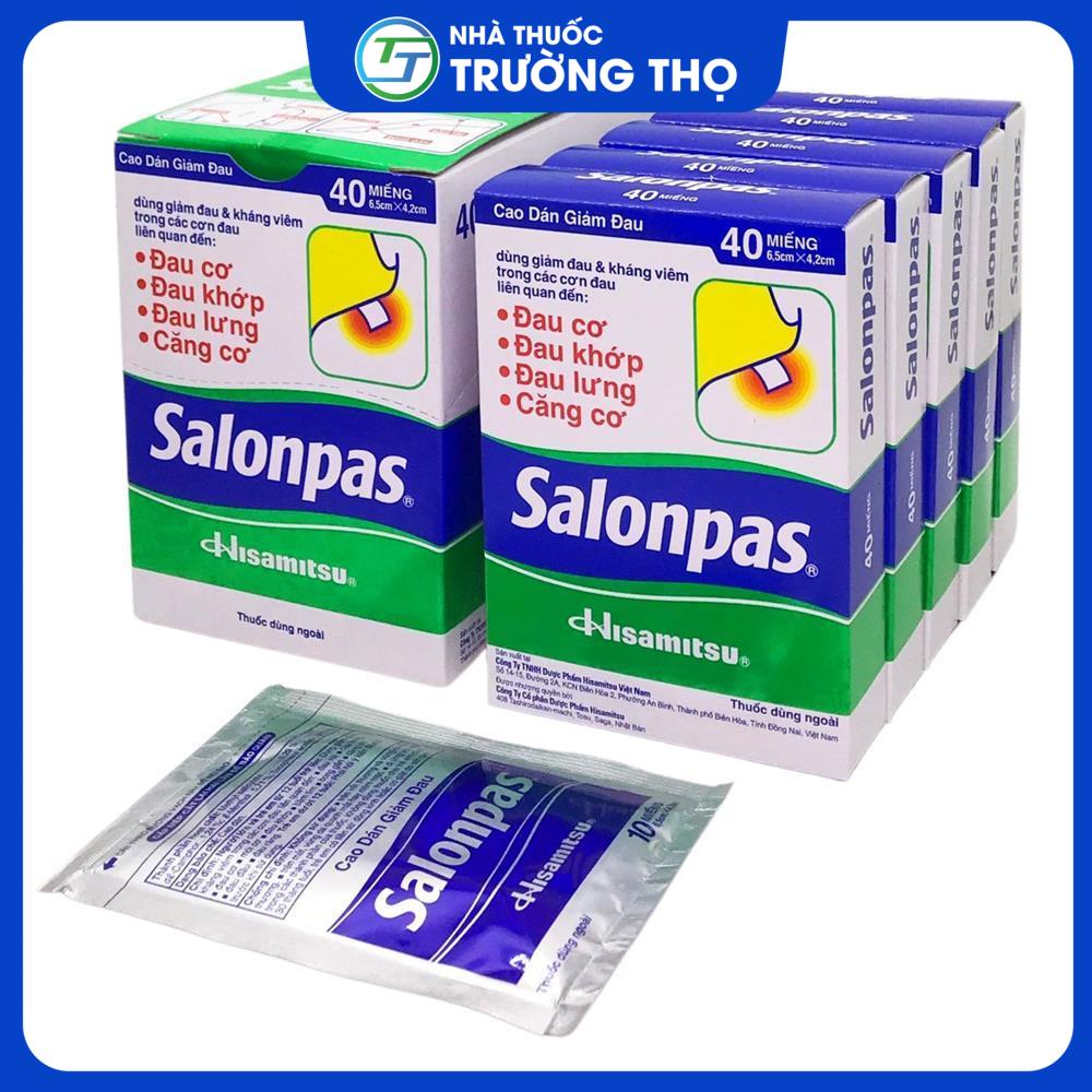 salonpas-hop-40-mieng Salonpas hộp 40 miếng - Cao dán giảm đau