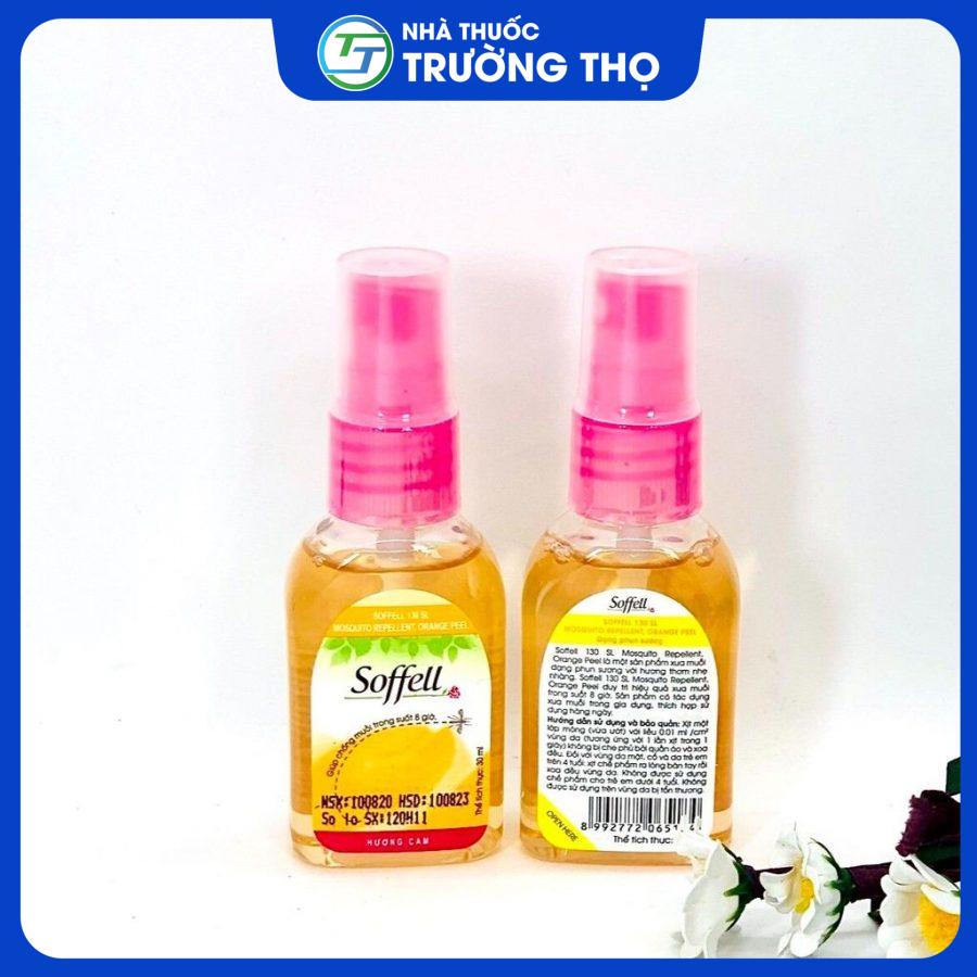 Xịt xua muỗi Soffell hương cam 30ml - Indonesia