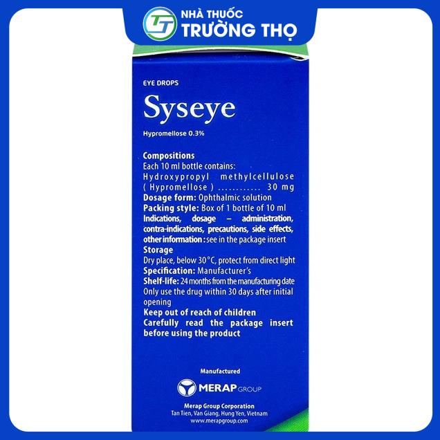 00018322_syseye_merap_10ml_thuoc (2) Thuốc nhỏ mắt Syseye Merap điều trị và làm giảm cảm giác khó chịu do khô mắt (10ml)