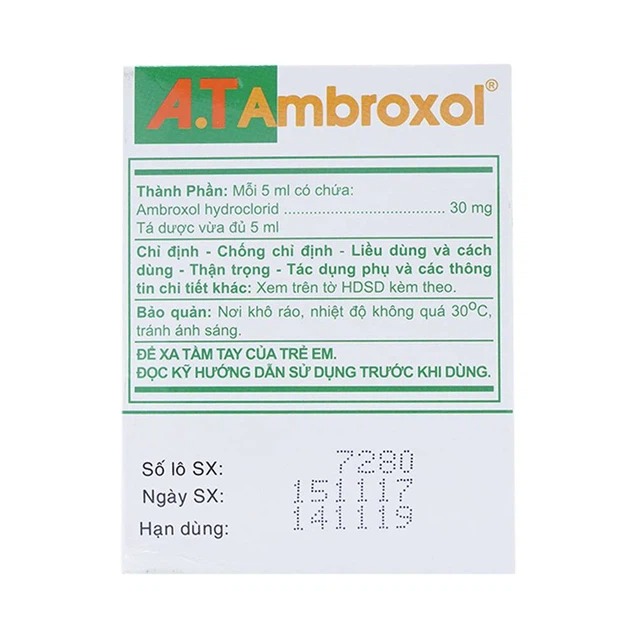 Ambroxol 30mg 3 Trường Thọ - Ambroxol 30mg 3