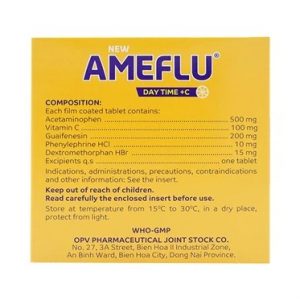 Trường Thọ - Viên nén New Ameflu Day Time +C OPV điều trị cảm lạnh, cảm cúm 1 Trường Thọ - Ameflu2