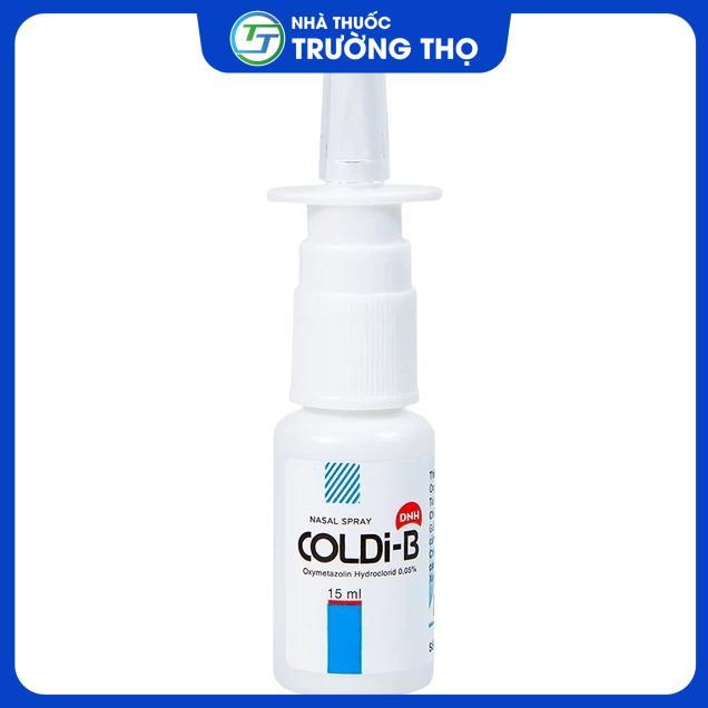 Coldi-B 2 Thuốc xịt mũi Coldi-B Nam Hà giảm ngạt mũi do cảm lạnh, viêm mũi dị ứng, viêm xoang (15ml)